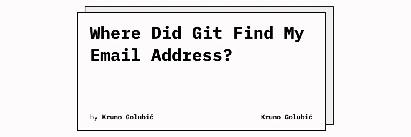 where did git find my email address