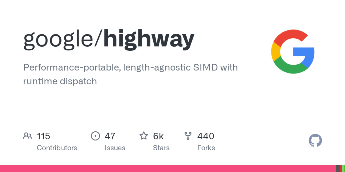 we recommend highway over stdsimd
