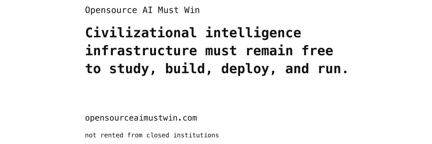 open source ai must win