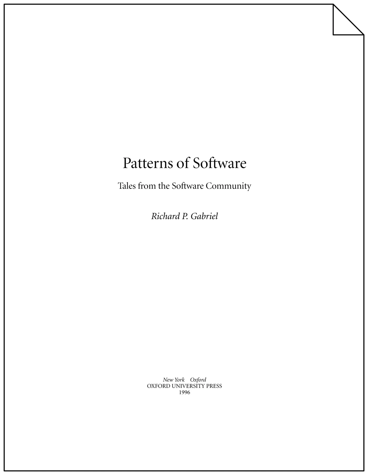 patterns of software pdf