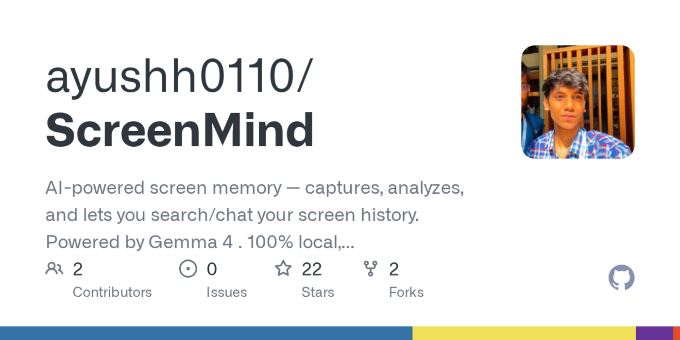 show hn i run a vision model on every screenshot locally on a 4gb gpu