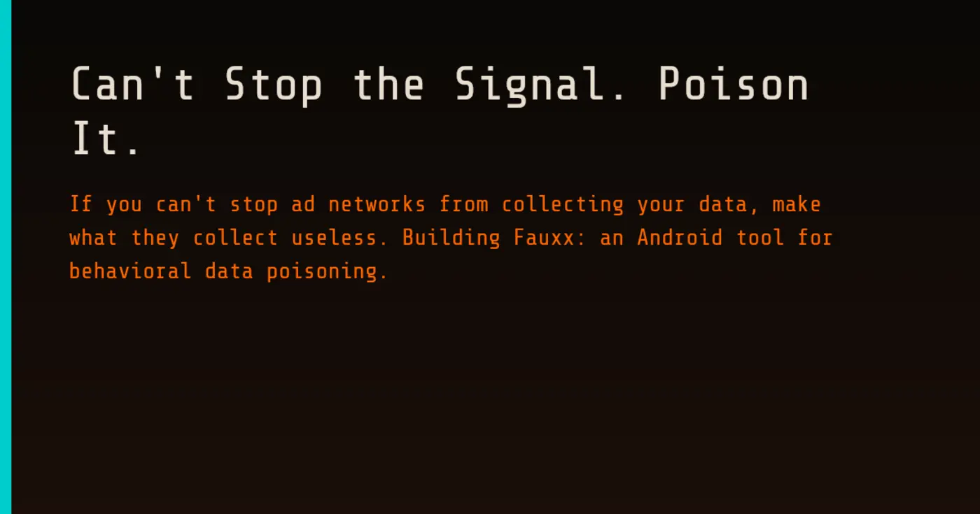 canx27t stop the signal poison it