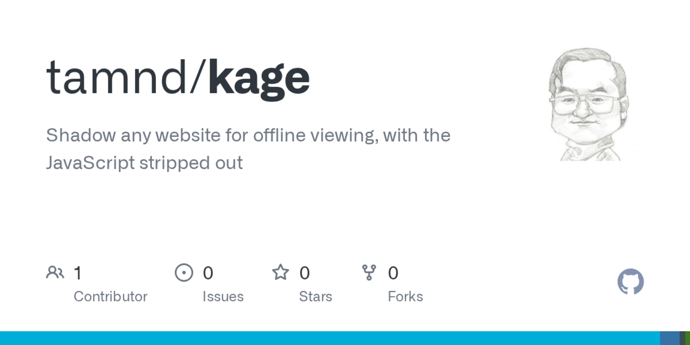 show hn kage shadow any website to a binary for offline viewing
