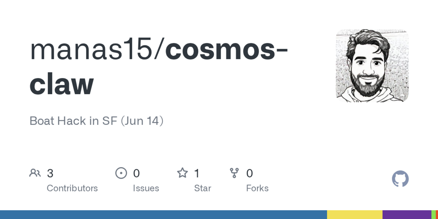 cosmos claw hack on a boat in sf nvidia cosmos based social media manager
