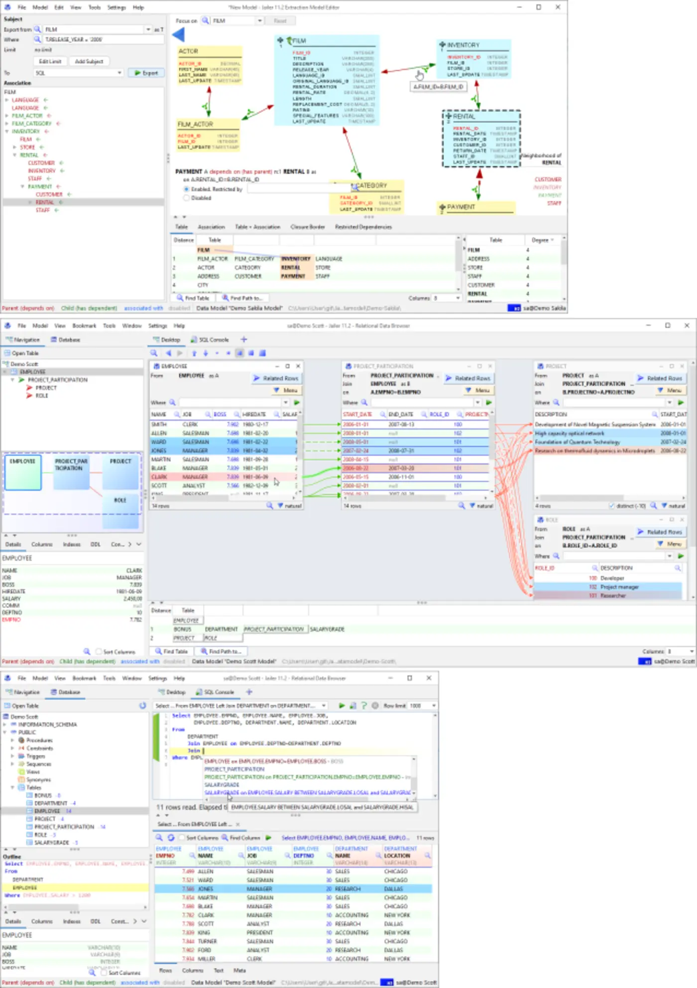 ai sql advisor integrated into a famous database tool