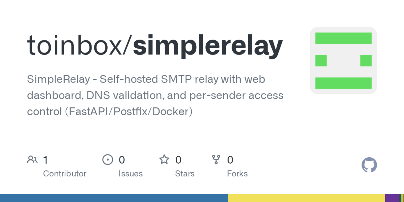 smtp relay with web dashboard