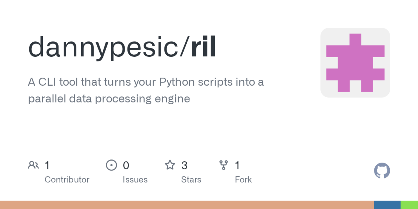 show hn ril a parallel data streaming tool for python