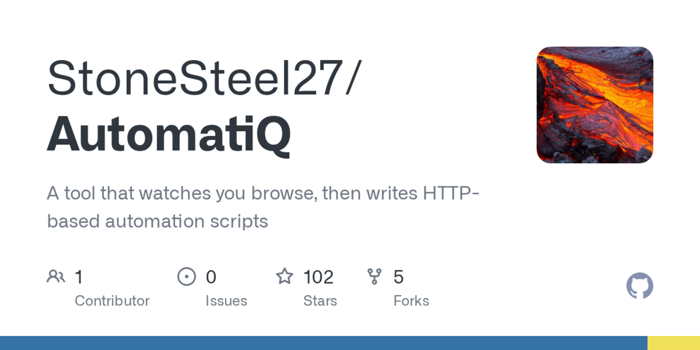show hn automatiq generate web scrapersautomations just by browsing the web