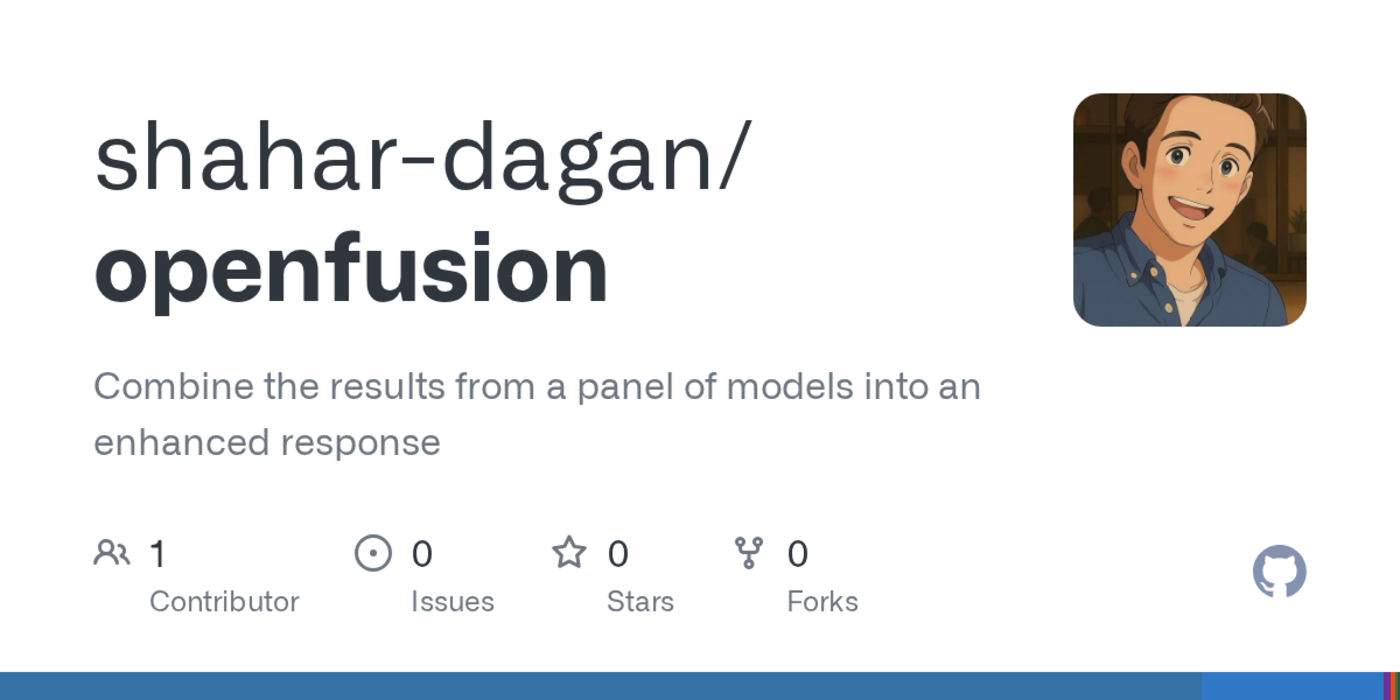 show hn openfusion enhanced results from a panel of models