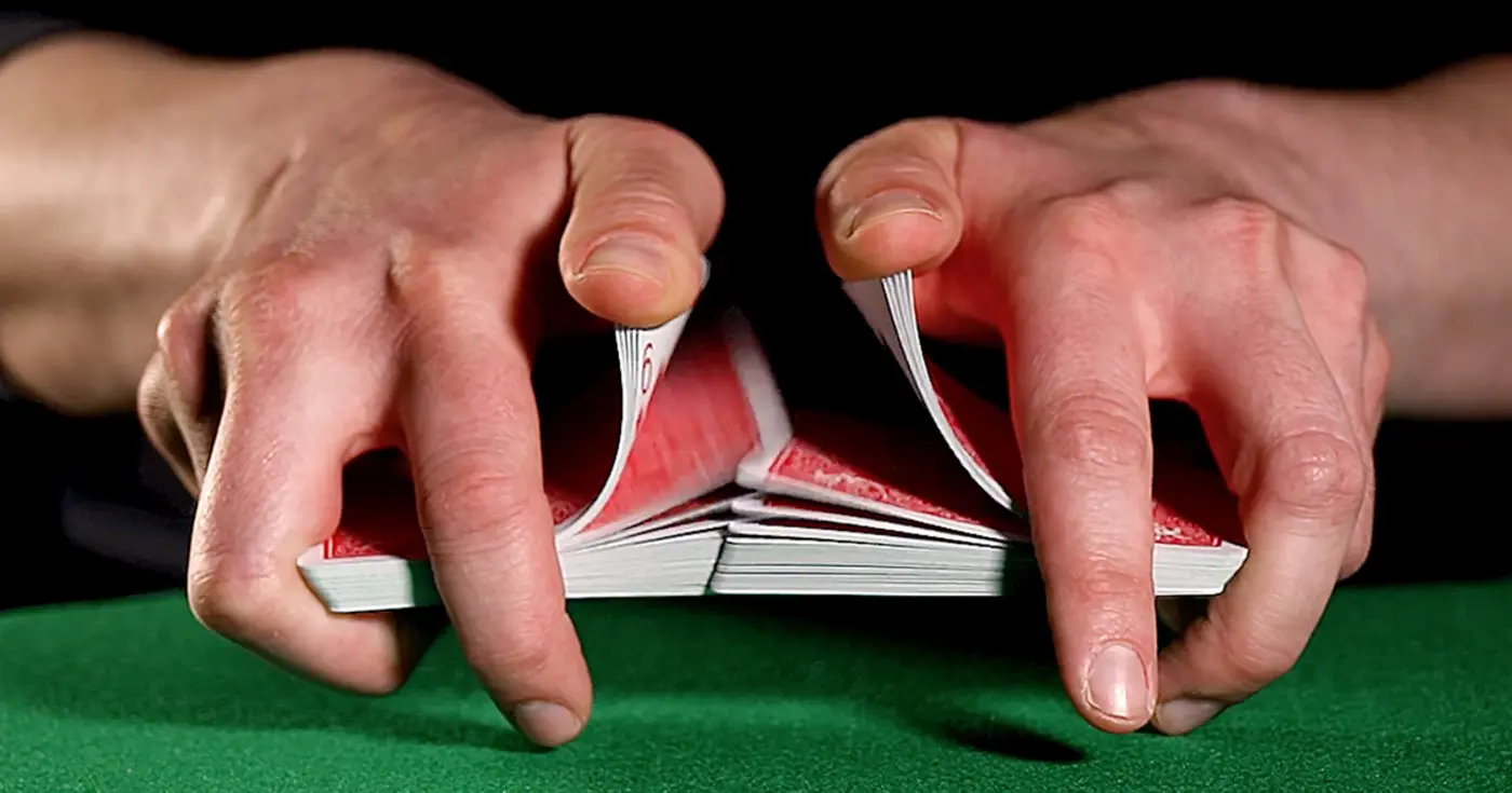 seven perfect shuffles randomize a deck of cards but how many sloppy ones