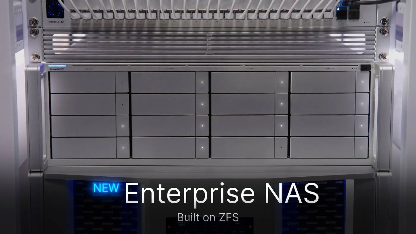 ubiquiti enterprise nas built on zfs