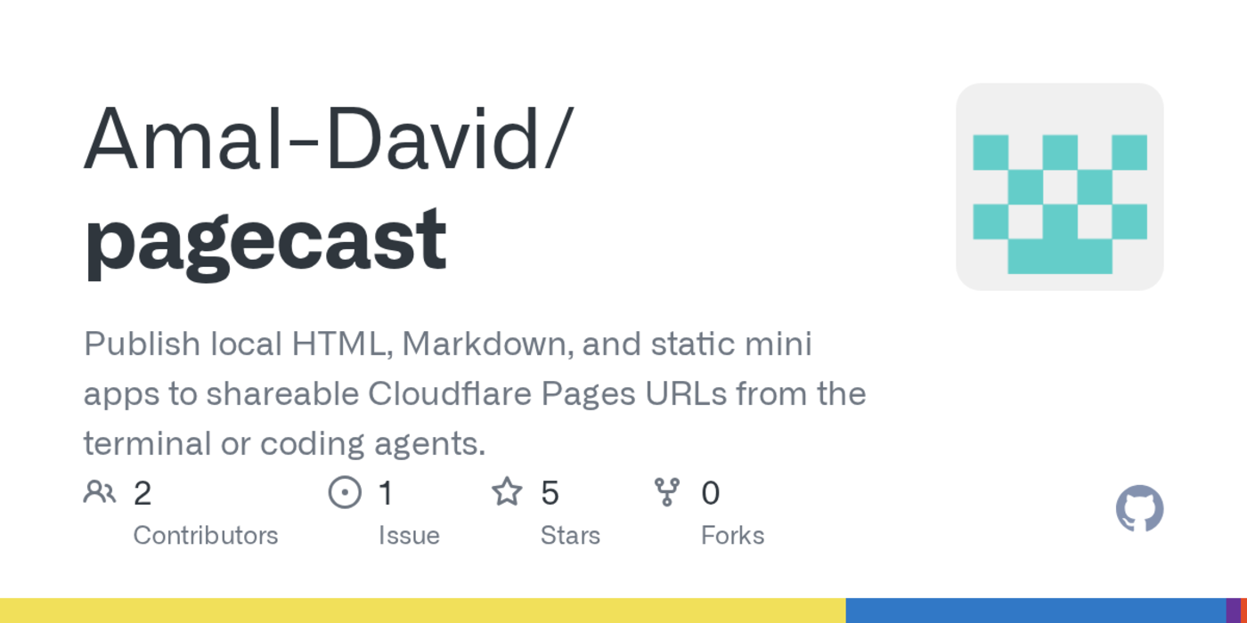 show hn pagecast publish markdownhtml reports to cloudflare pages
