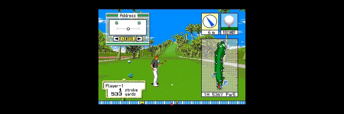 new old 3d golf porting pc9801 and virtual boy to mega drive