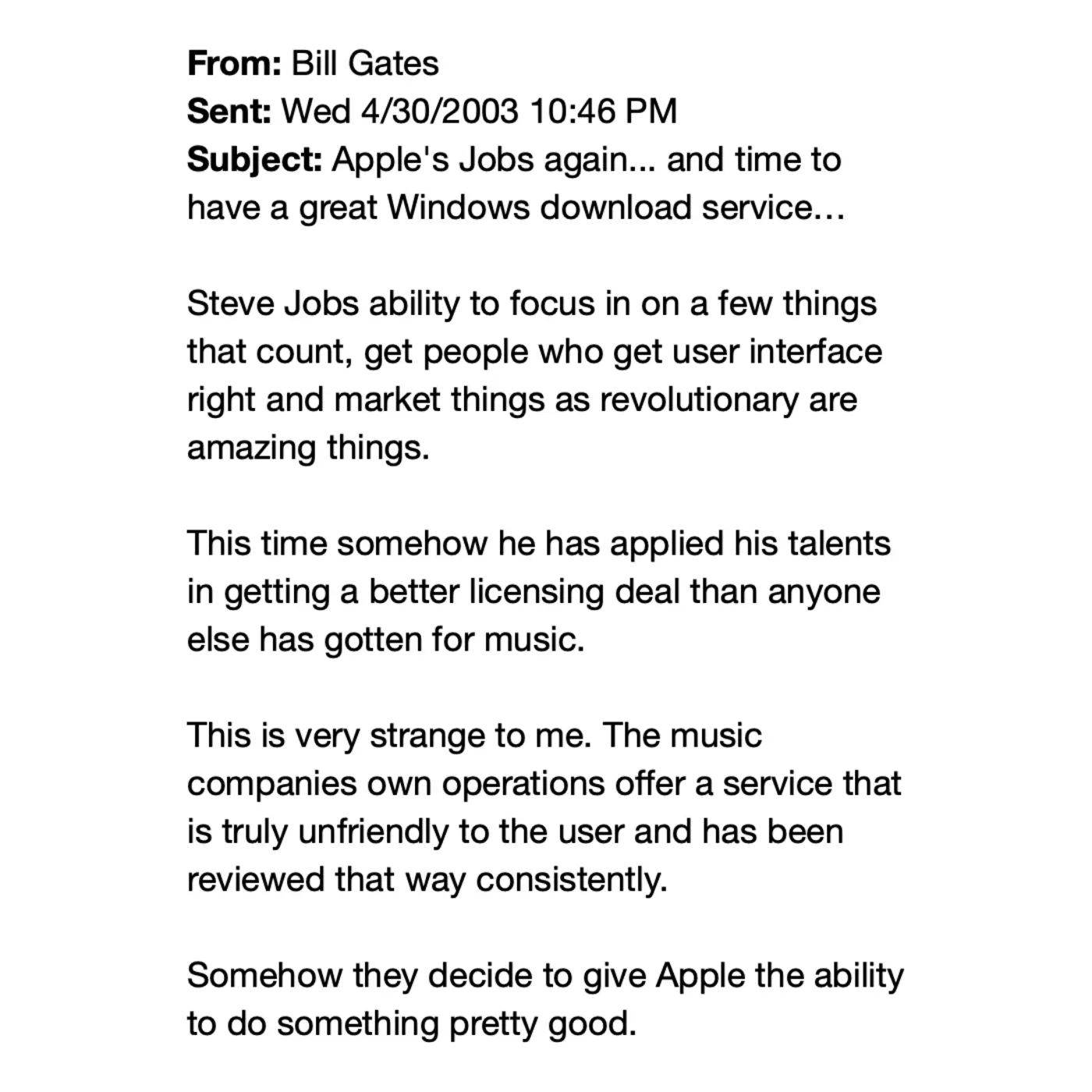bill gates on steve jobs