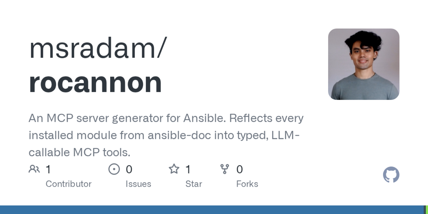 show hn rocannon any ansible module to mcp tool record sessions as playbooks
