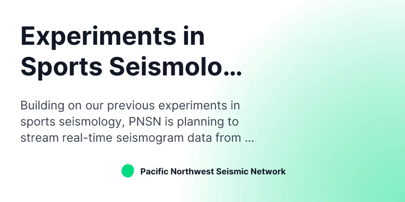 experiments in sports seismology for the world cup