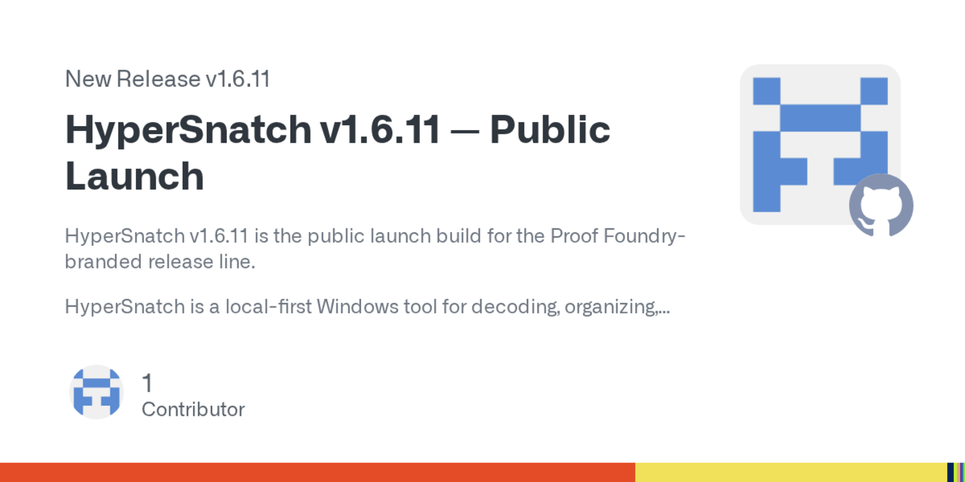 show hn hypersnatch localfirst evidence workstation for windows
