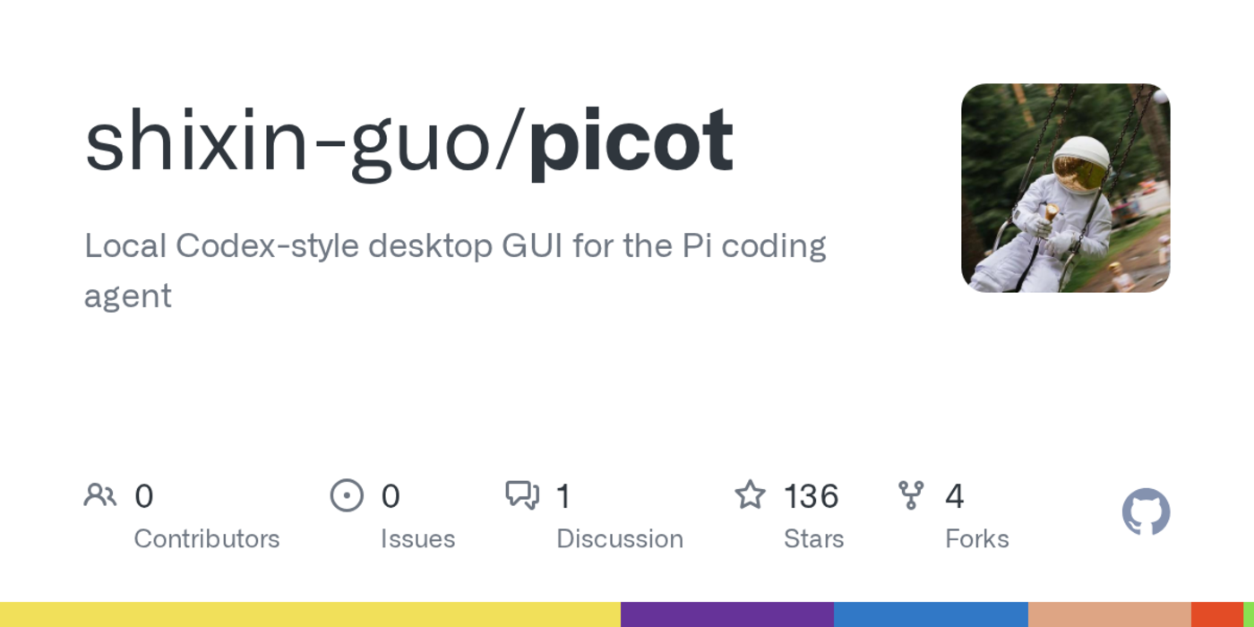 show hn picot a local codex style desktop gui for pi agent