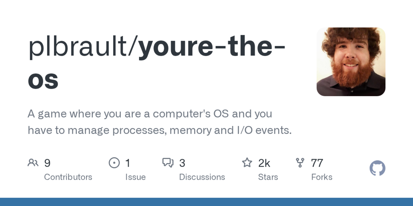 a game where youx27re an os and have to manage processes memory and io events