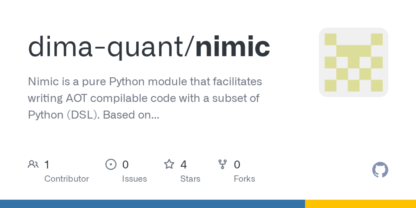 show hn nimic pure python as a systems language with aot compilation