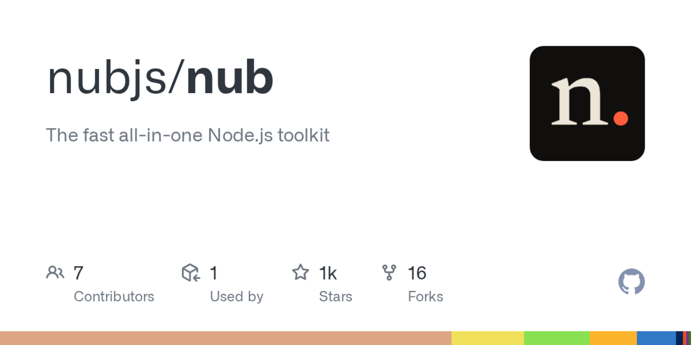 show hn nub a bunlike allinone toolkit for nodejs