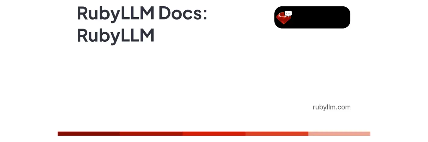 rubyllm a single beautiful ruby framework for all major ai providers