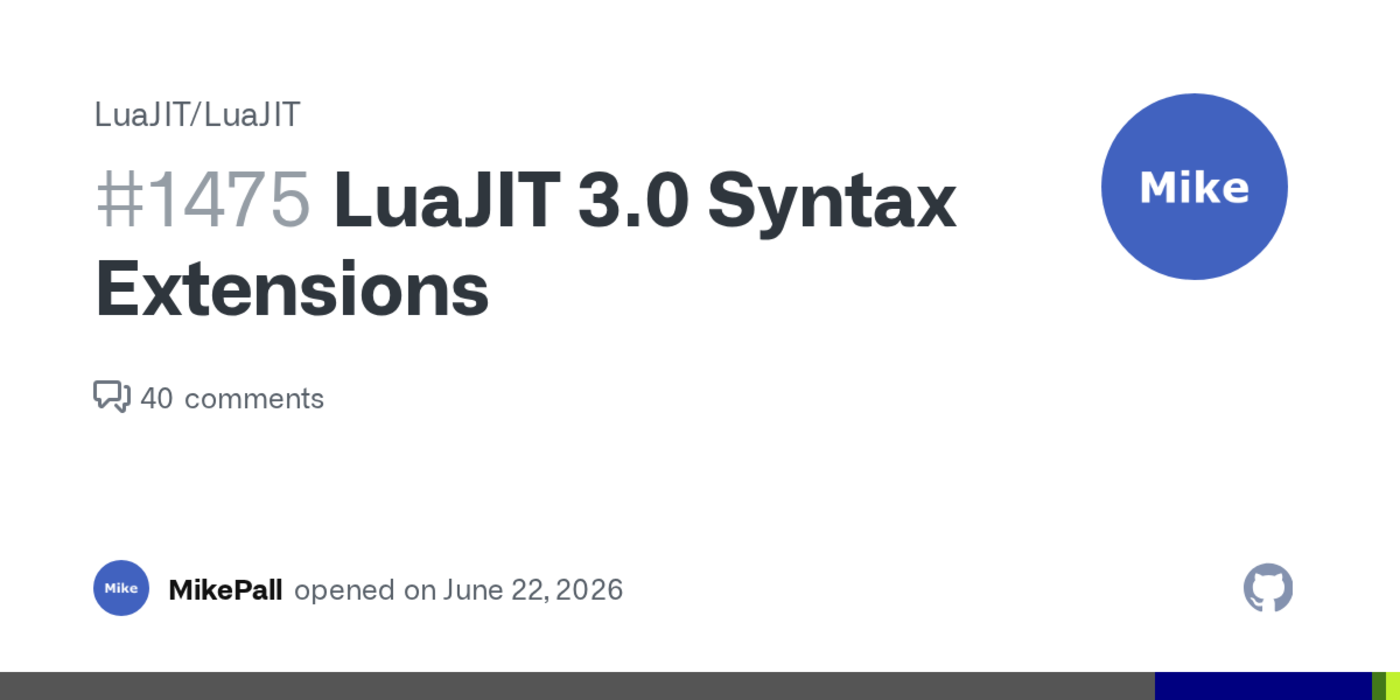 luajit 30 proposed syntax extensions