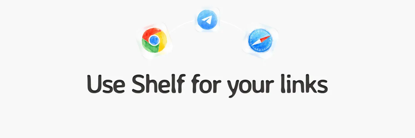 shelf save links to telegram