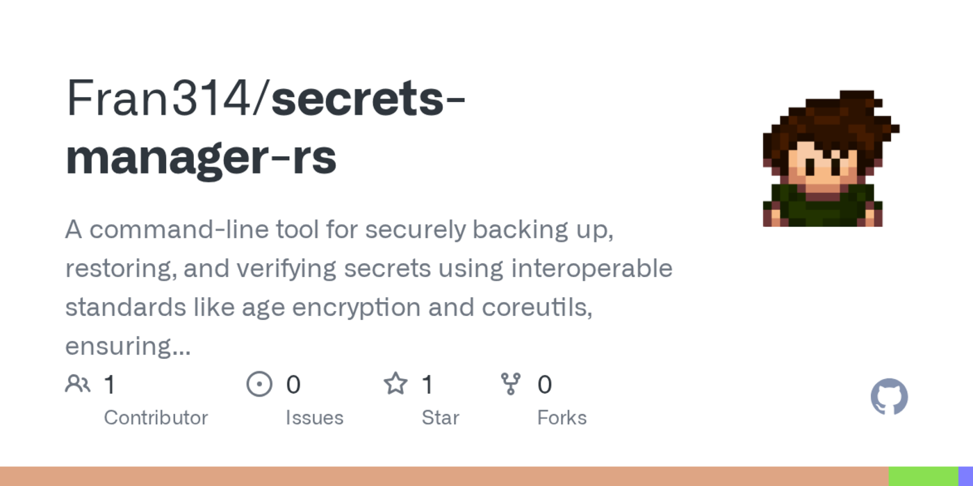 show hn secsman a secrets manager you can not rely on