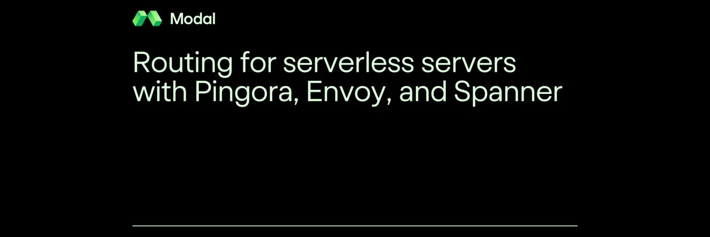 routing for serverless servers with pingora envoy and spanner