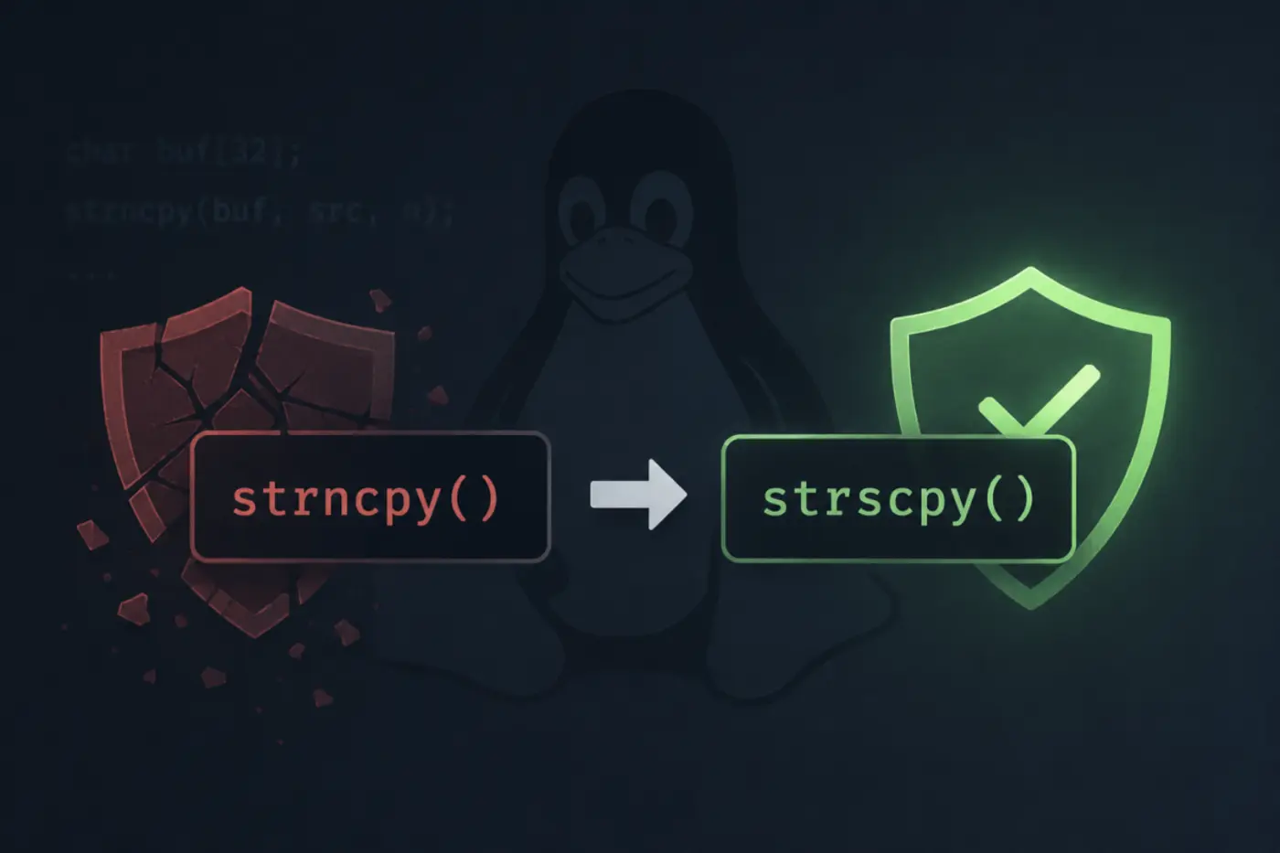 linux kills strncpy