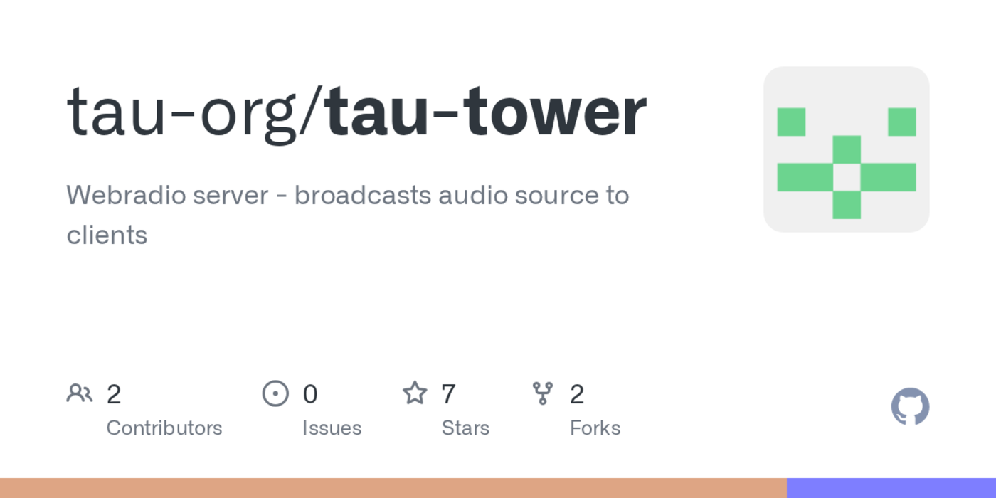 webradio server broadcasts audio source to clients
