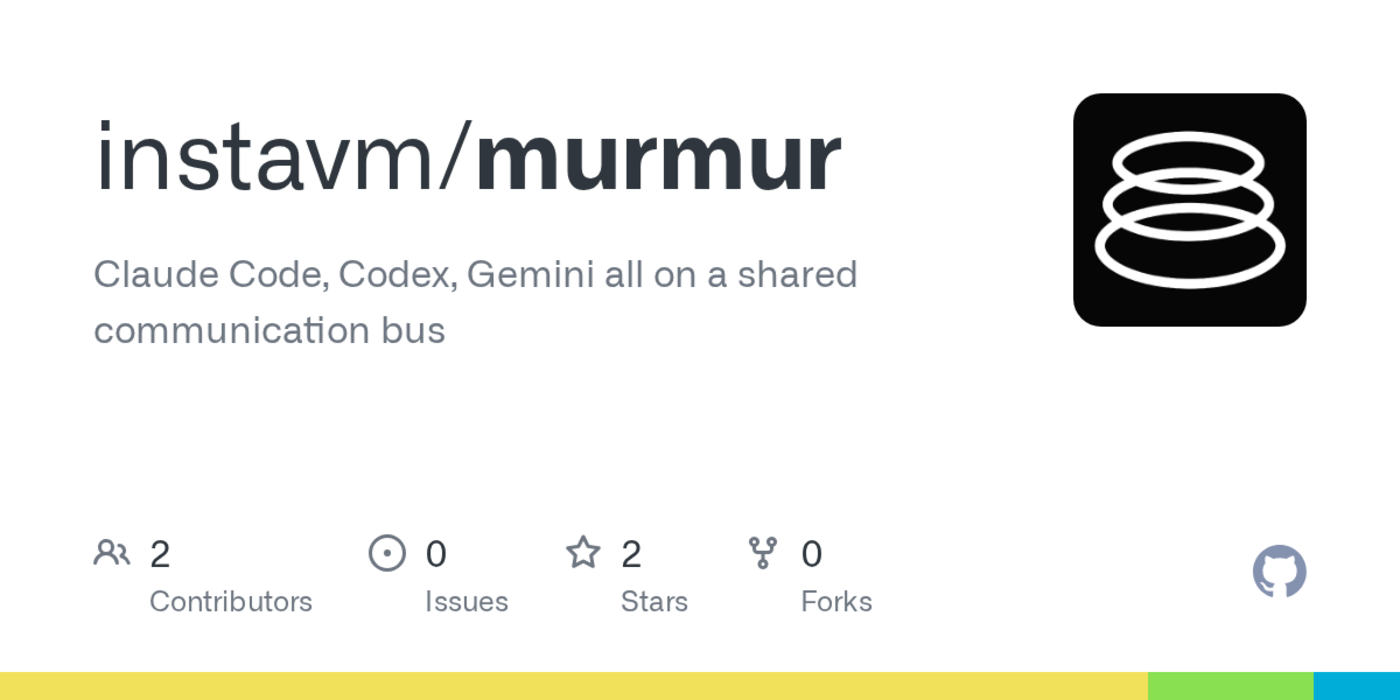 murmur shared communication bus for your coding agents