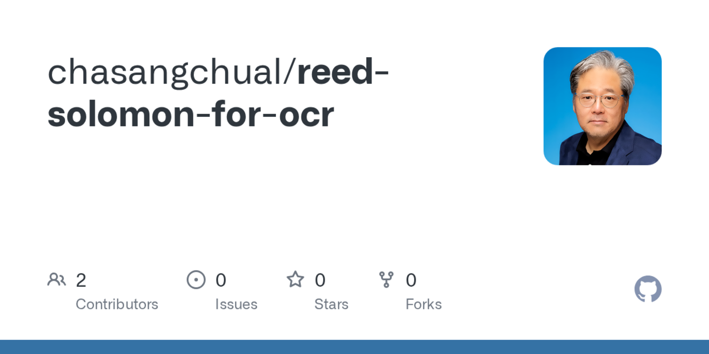 reedsolomon for ocr error correction for messy printed codes