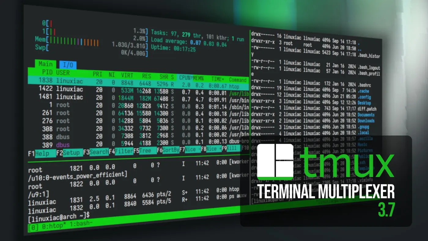 tmux 37 terminal multiplexer released with initial floating pane support