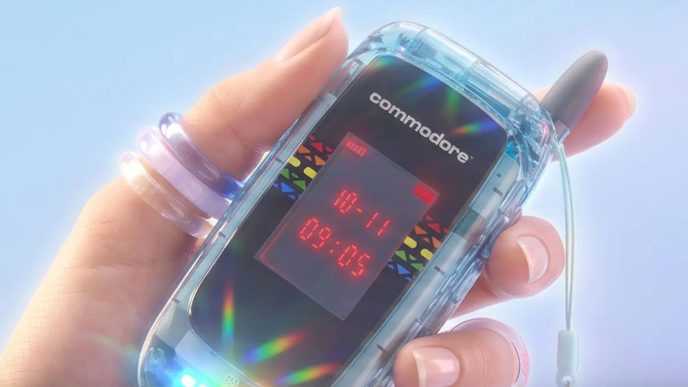 commodore callback flip phone will use recycled memory chips