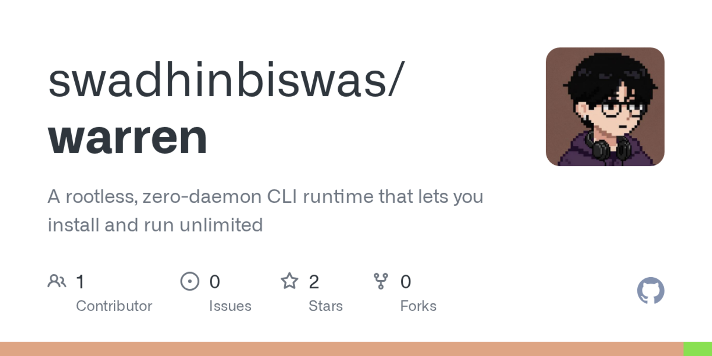 show hn warren run isolated instances of any cli tool no containersno root