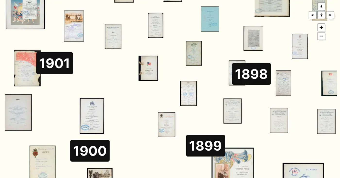 5k restaurant menus years 18801920