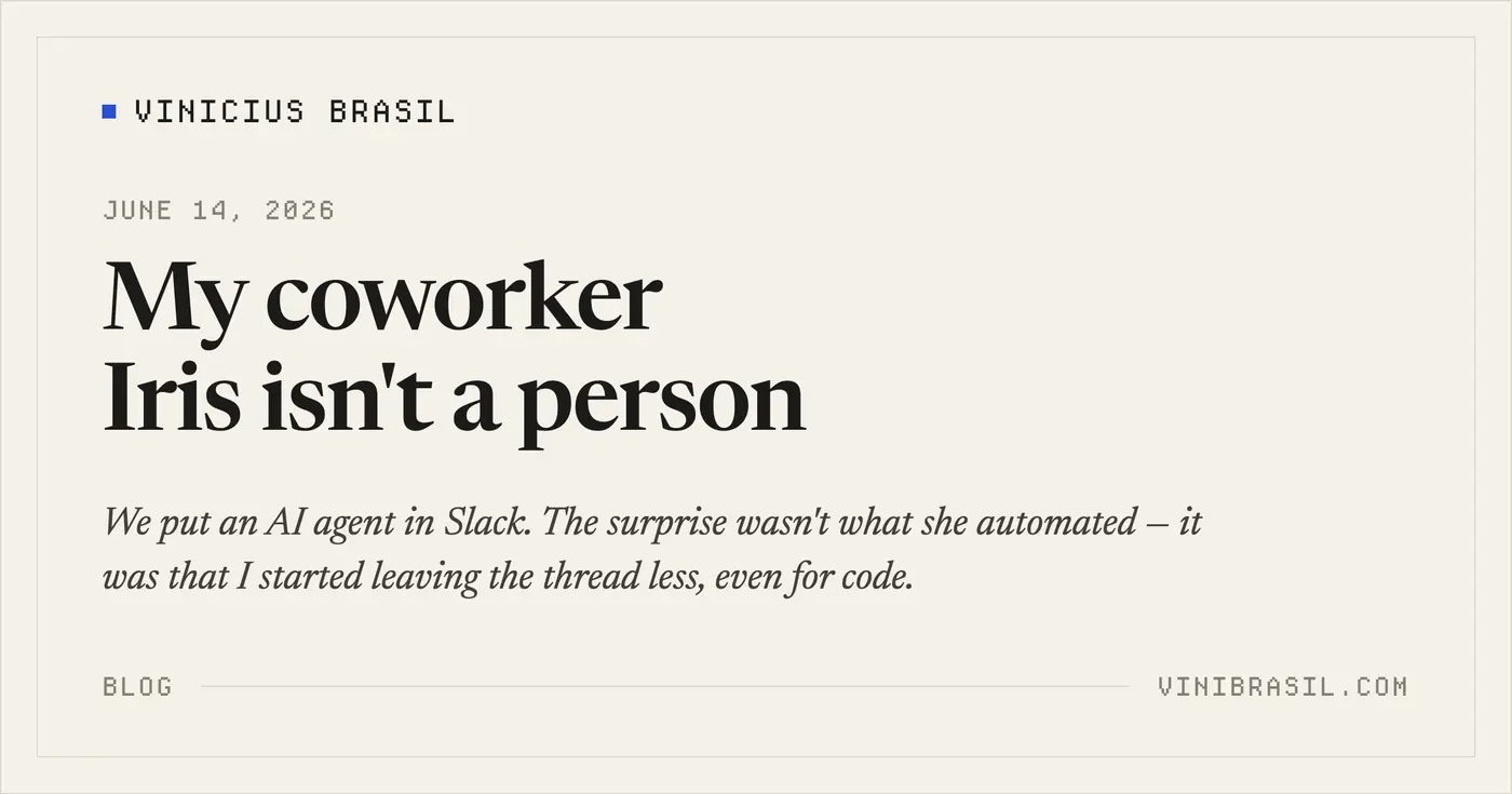 my coworker iris isnx27t a person