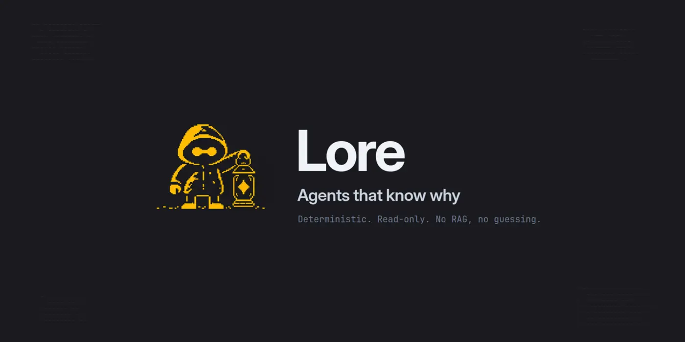 lore give your coding agent the decisions your team made