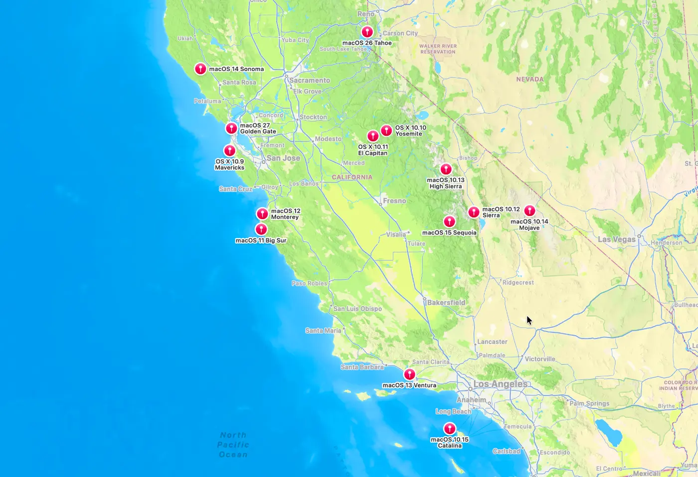 macos california camino