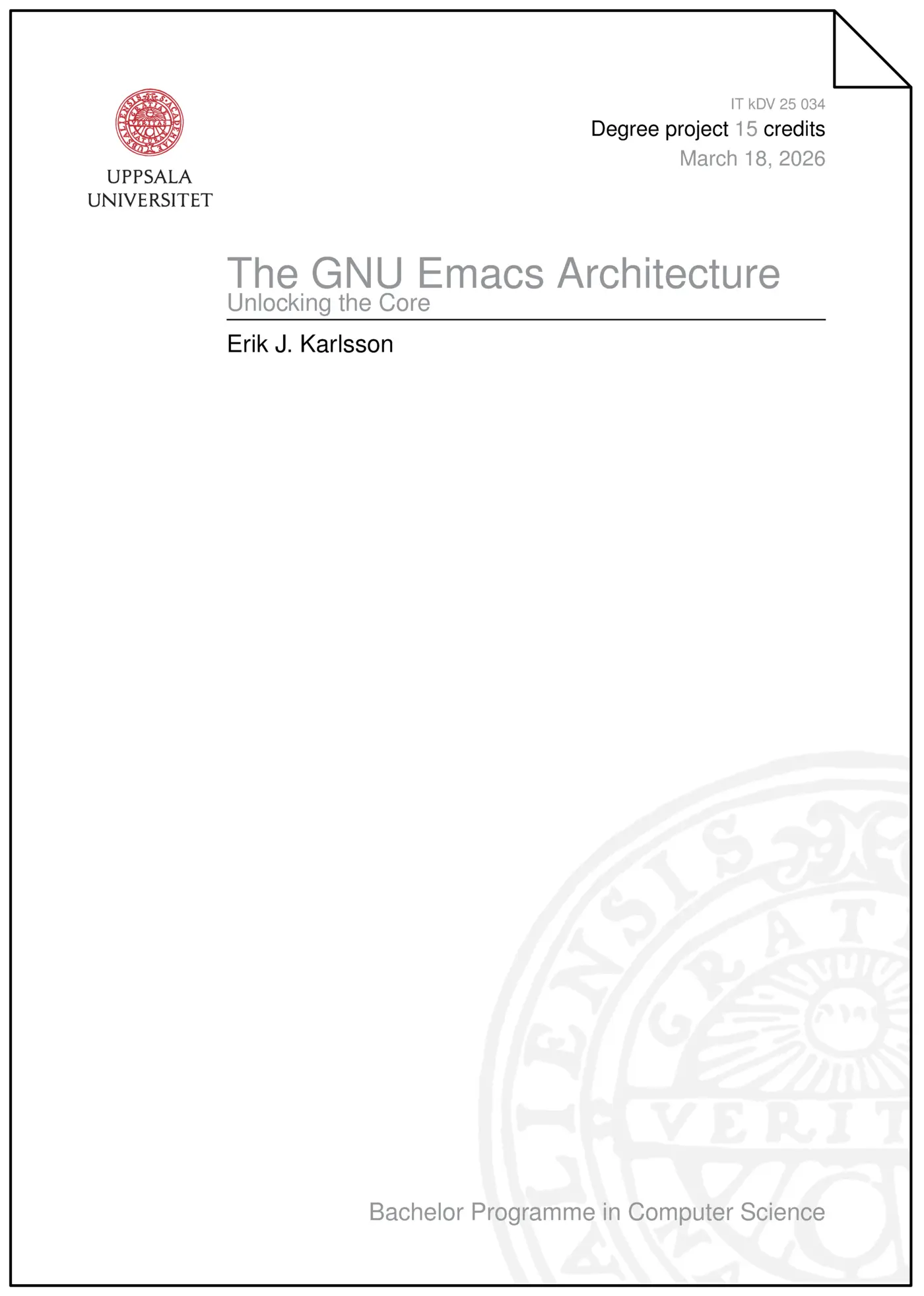 the gnu emacs architecture unlocking the core pdf