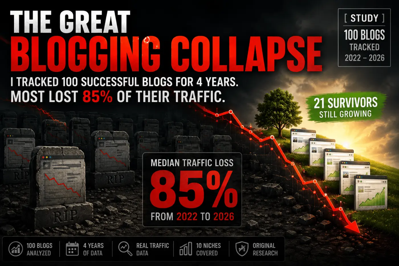 the great blogging collapse what happened to 100 successful blogs
