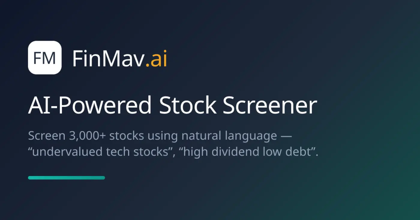 show hn finmav screen 3000 stocks by describing what you want in english