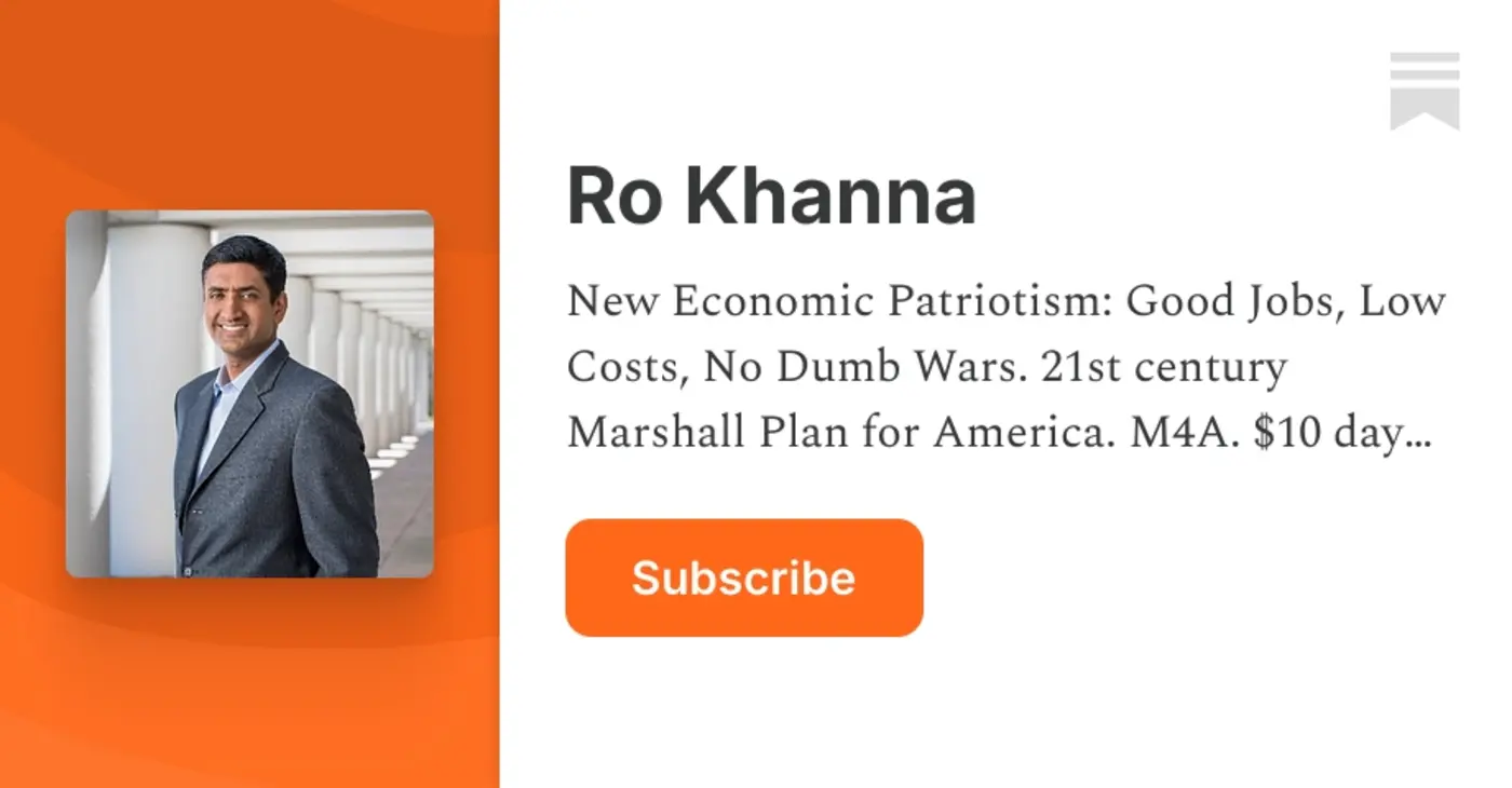 now at 50m ro khanna quotwhy i support a billionaire wealth taxquot