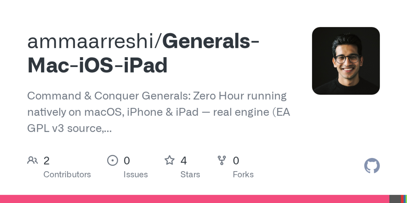command and conquer generals natively ported to macos iphone ipad using fable