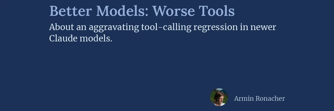 better models worse tools