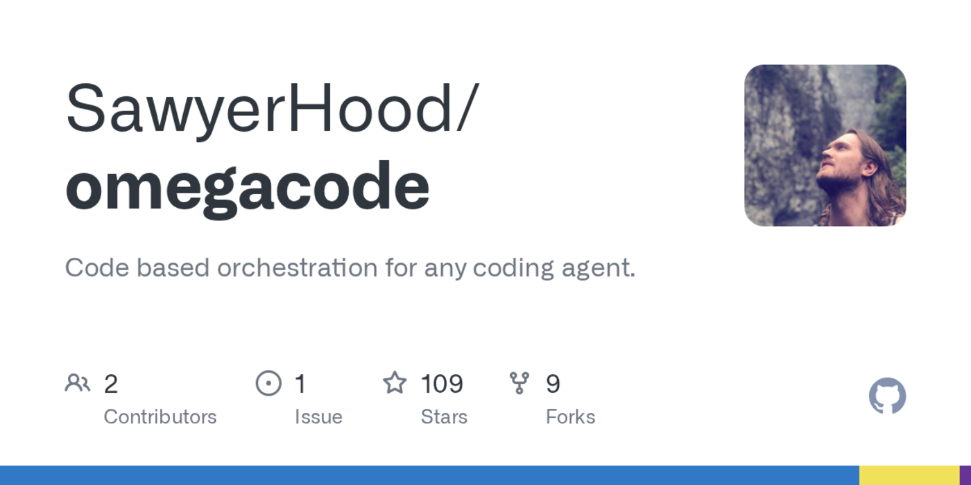 omegacode code based orchestration for any coding agent