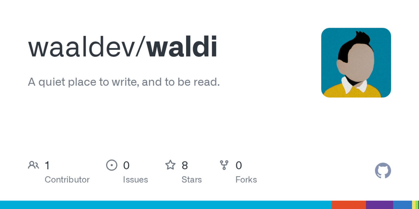 waldi a quiet place to write and to be read