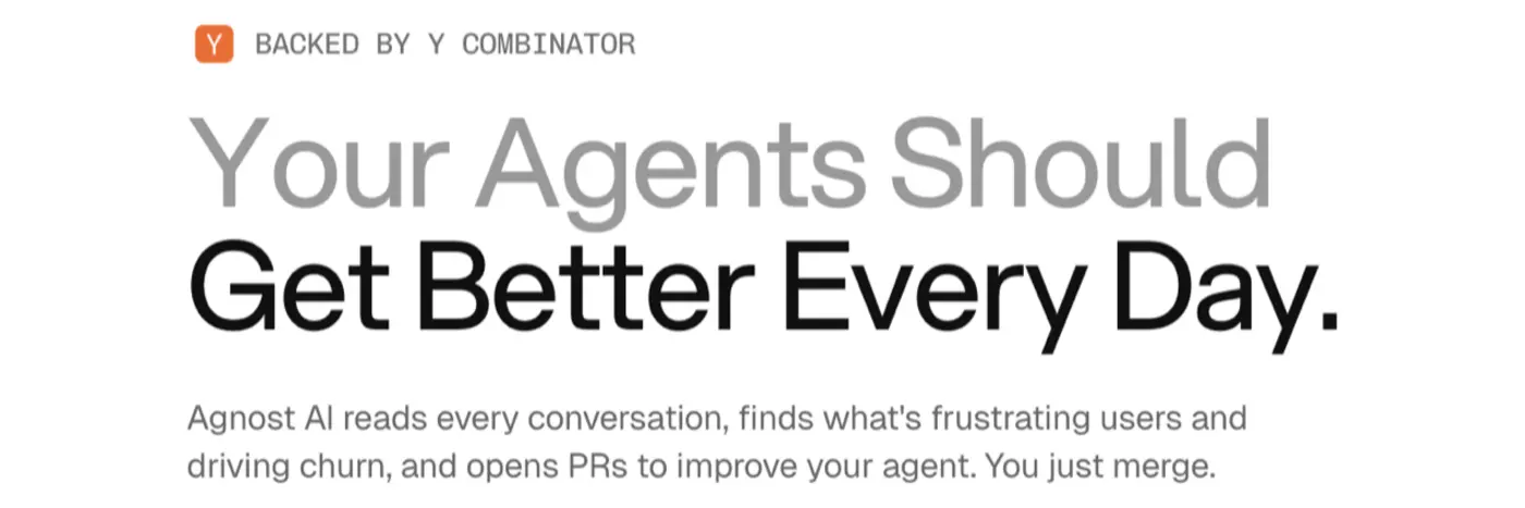 launch hn agnost ai yc s26 extract user feedback from agent conversations
